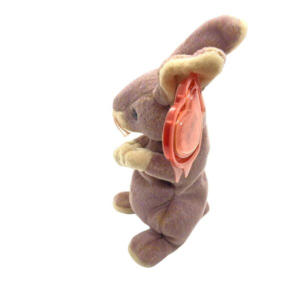 Ty Bunny Rabbit Toy Unisex Kids Purple Beanie Babies 2000 Springy Lightweight 6" - Picture 3 of 14